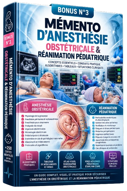 Bonus n°3 : Mémento d'Anesthésie Obstétricale & Réanimation Pédiatrique